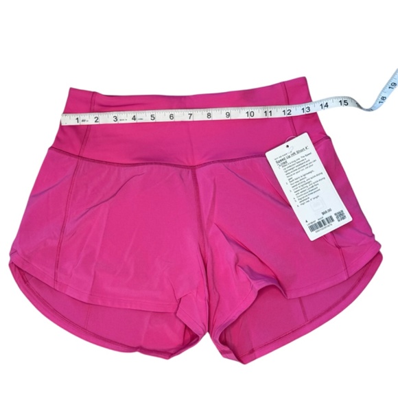 NWT Lululemon Speed Up High-Rise Short 4"  Lined Sonic Pink Size 4 - Picture 5 of 7